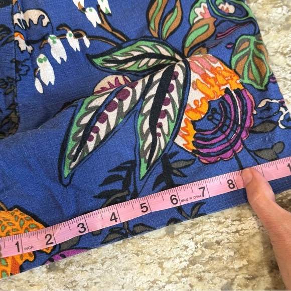J crew blue & Orange floral cotton shorts - Picture 11 of 15